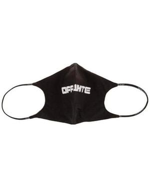 Off-White c/o Virgil Abloh Logo Printed Face Mask - White