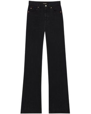Saint Laurent 70's High-Rise Jeans - Black