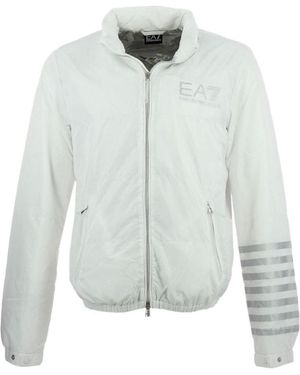 EA7 Logo Letter Casual Jacket - White
