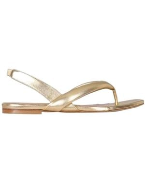 GIA COUTURE Bora Ankle Sandals - Metallic