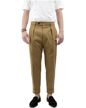 Berwich Casual Trousers With Belt Loops - Natural