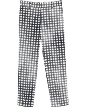 Ermanno Scervino Gingham Pants - White