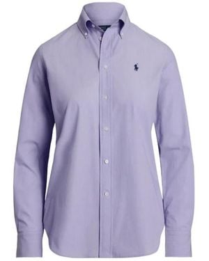 Polo Ralph Lauren Button-Down Cotton Shirt - Purple