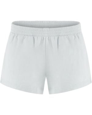 Balenciaga Elastic Waist Drawstring Shorts - White