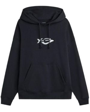 Y-3 French Terry Liquid Logo Hoodie - Black