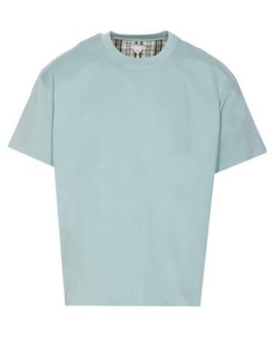 Bottega Veneta Double Layer Checked T-Shirt - Blue