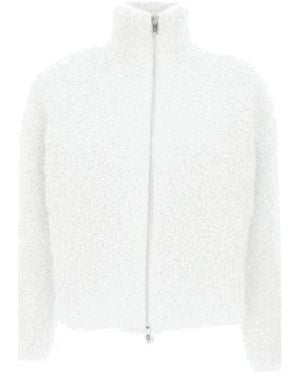 Max Mara Studio Oggetti Zip-Up Cardigan - White