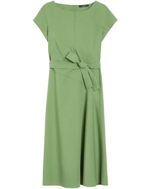 Weekend by Maxmara Poplin Dress With Belt - Green