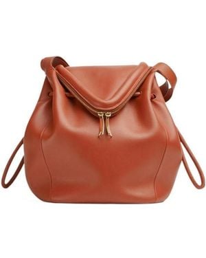 Bottega Veneta Beak Leather Tote Bag - Brown
