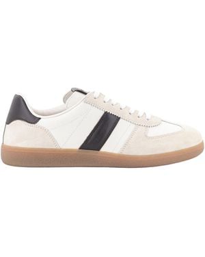 Tom Ford Suede Panel Lace-Up Sneakers - White