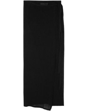 Frankie Shop Alsen Knitted Midi Wrap Skirt - Black