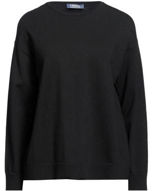 Max Mara Minimalist Long-Sleeve Knit Top - Black
