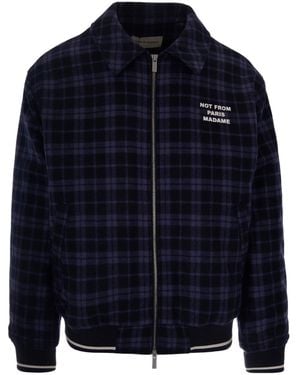 Drole de Monsieur Shirt-Style Casual Jacket - Blue