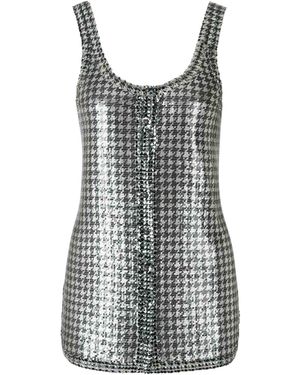 Rabanne Metallic Effect Sleeveless Top - Multicolor