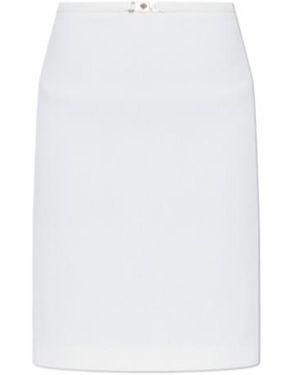 Versace Single Slit Skirt - White