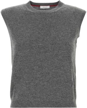 Ferragamo Ferragamo Stretch Knitted Vest - Gray