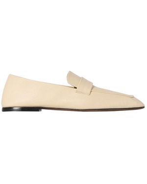 The Row Square Toe Loafers - Natural