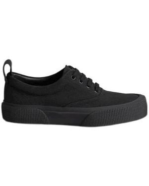 Phoebe Philo Round-Toe Lace-Up Casual Sneakers - Black