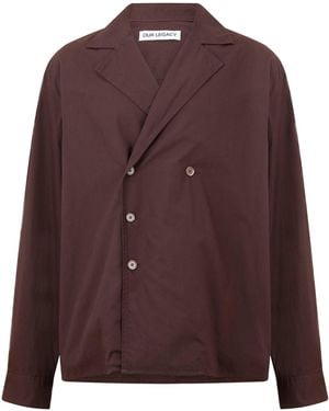 Our Legacy Double-Breasted Shirt-Style Jacket - Purple