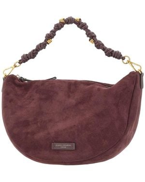 Gianni Chiarini Cleo Braided Handle Shoulder Bag - Purple