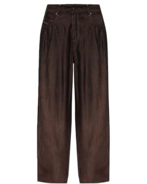 DIESEL 1987 D-Khelz-Bs Wide-Leg Jeans - Brown