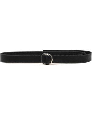 Ami Paris Leather Belt - White