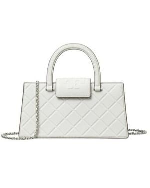 Tory Burch Fleming East-West Tote Bag - White