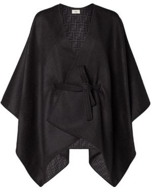 Fendi Laced Cloak - Black