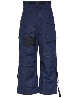 Junya Watanabe High-Waisted Work Jeans - Blue