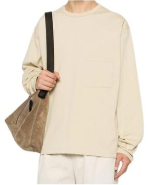 Lemaire Long-Sleeves Sweatshirt - Natural