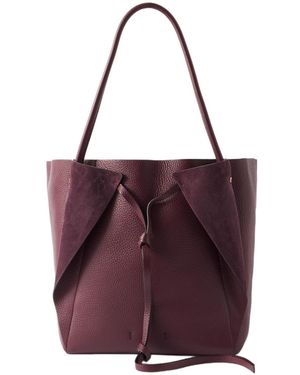 Gabriela Hearst Marija Tassel Shoulder Bag - Purple