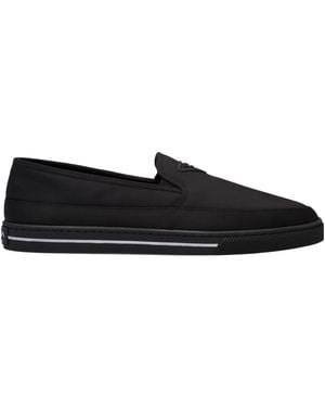 Prada Re-Nylon Slip-On Trainers - Black