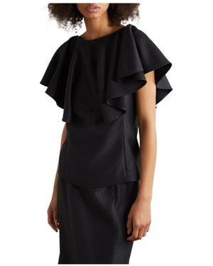 Chloé Ruffled Blouse - Black