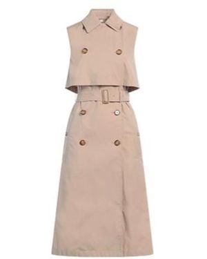 Burberry Sleeveless Trench Coat - Natural