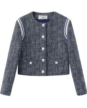 Marissa Chiara Long-Sleeved Casual Jacket - Blue