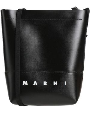 Marni Small Canvas Bucket Bag - Black
