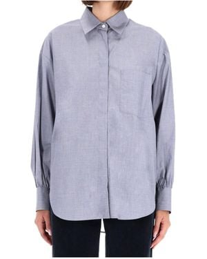 Aspesi Pinpoint Masculine Shirt - Blue