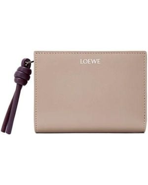 Loewe Knot Compact Wallet - Grey