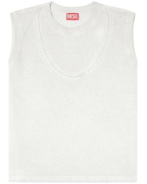DIESEL T-Embej Crewneck T-Shirt - White