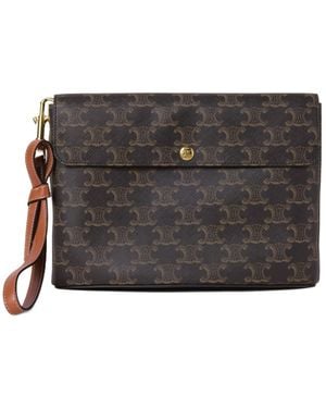 Celine Medium Flap Pouch - Black