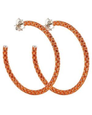 AMINA MUADDI Cameron Large Earrings - Pink