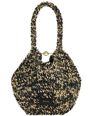KHAITE Lotus Shoulder Bag - Black