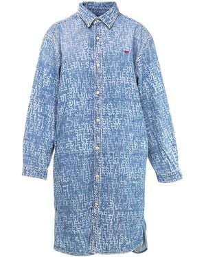 DIESEL Side-Slit Full-Length Dress - Blue