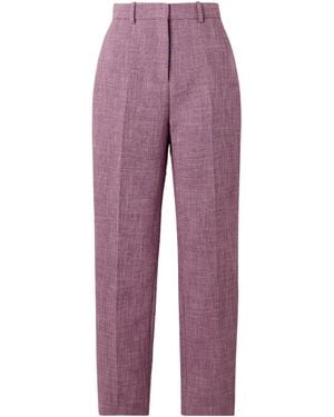 Calvin Klein Cotton-Blend Skinny Pants - Purple