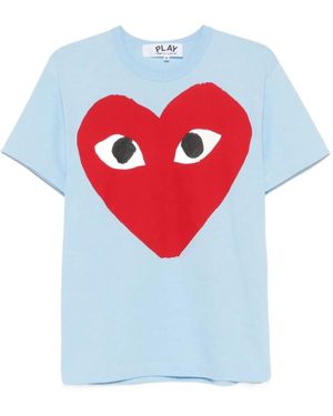 COMME DES GARÇONS PLAY Comme Des Garçons Play Heart-Print Jersey T-Shirt - White