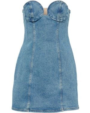 Magda Butrym Denim Corset Dress - Blue