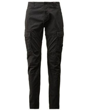 C.P. Company Lens-Detailed Tapered-Leg Cargo Trousers - Black