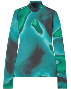 Aztech Mountain Turtleneck Longsleeve Base Top - Green
