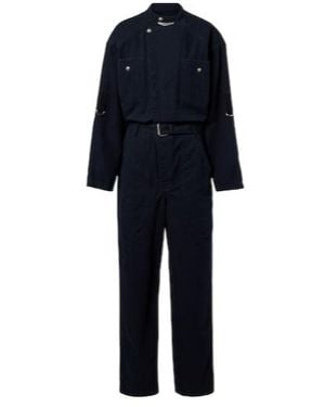 Isabel Marant Nessime Cotton And Linen Jumpsuit - Blue