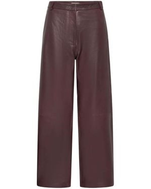 St. Agni Zipper Detail Track Trousers - Purple